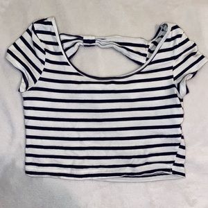 Striped crop top